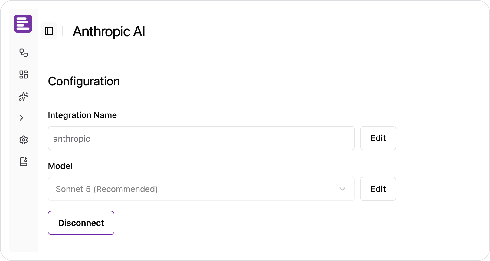 Configure Anthropic AI Integration