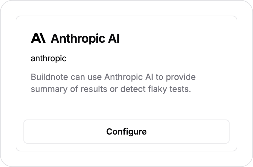 Anthropic AI Integration Connected