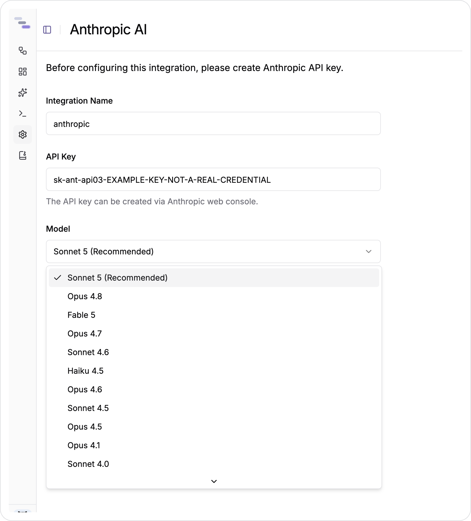 Anthropic AI Model List