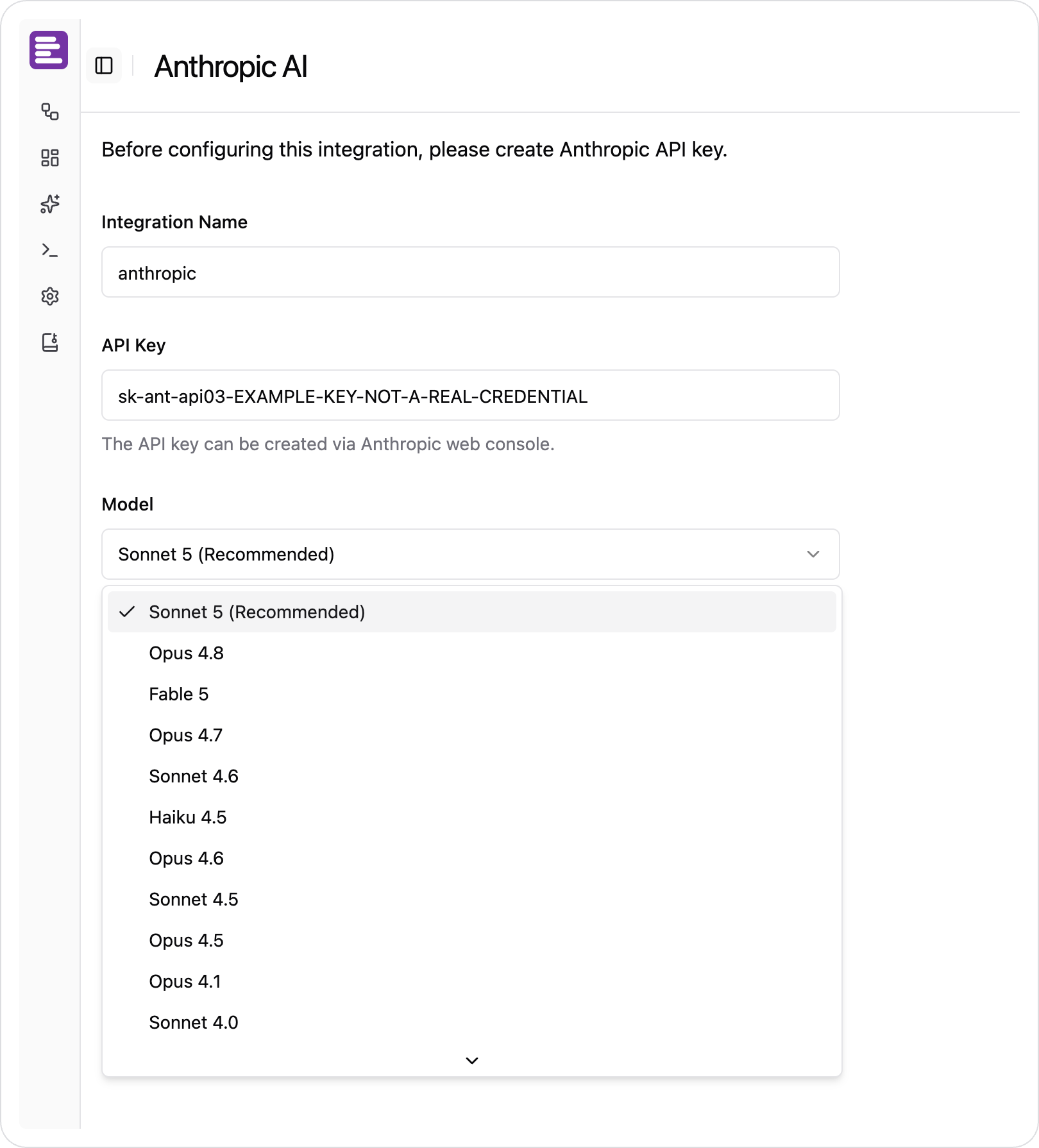 Anthropic AI Model List