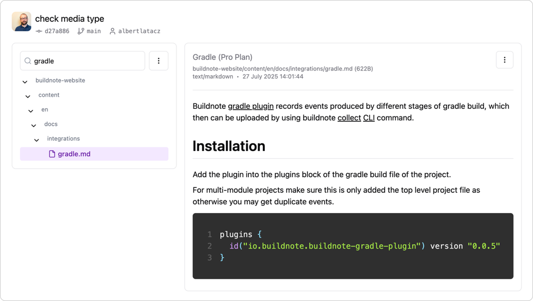 Buildnote Files