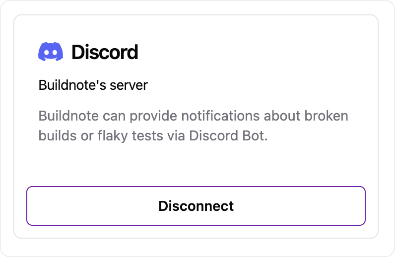 Discord App Integration Connected
