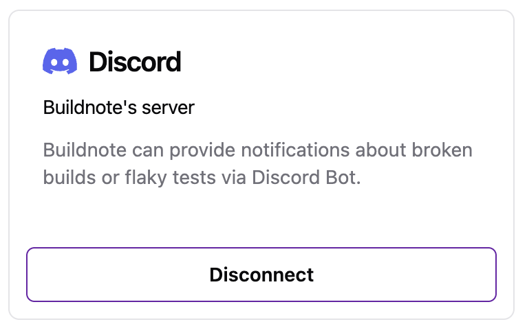 Discord App Integration Connected