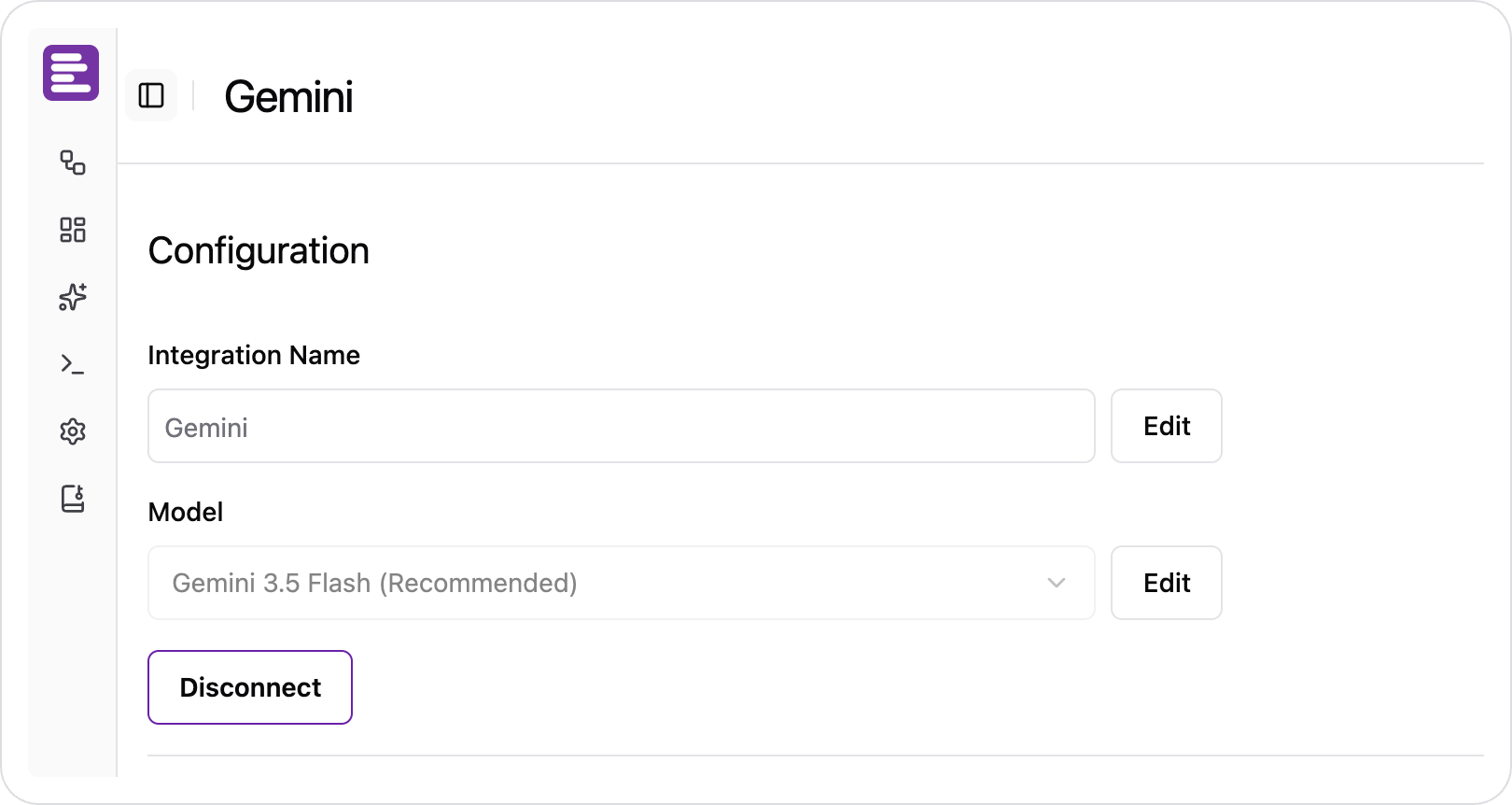 Configure Gemini Integration