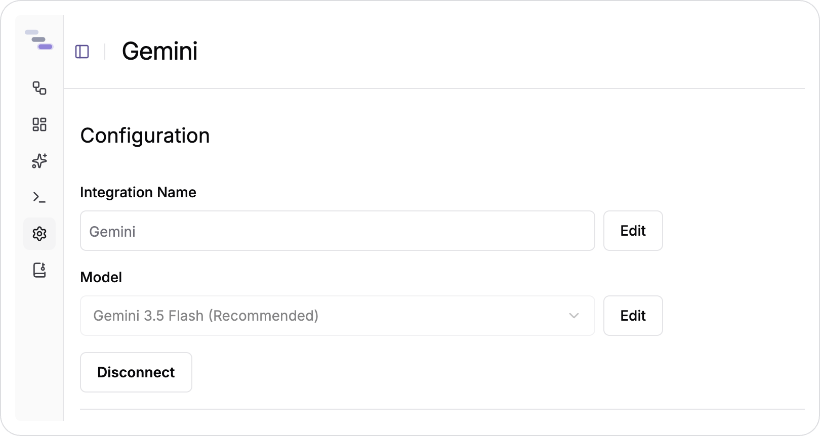 Configure Gemini Integration