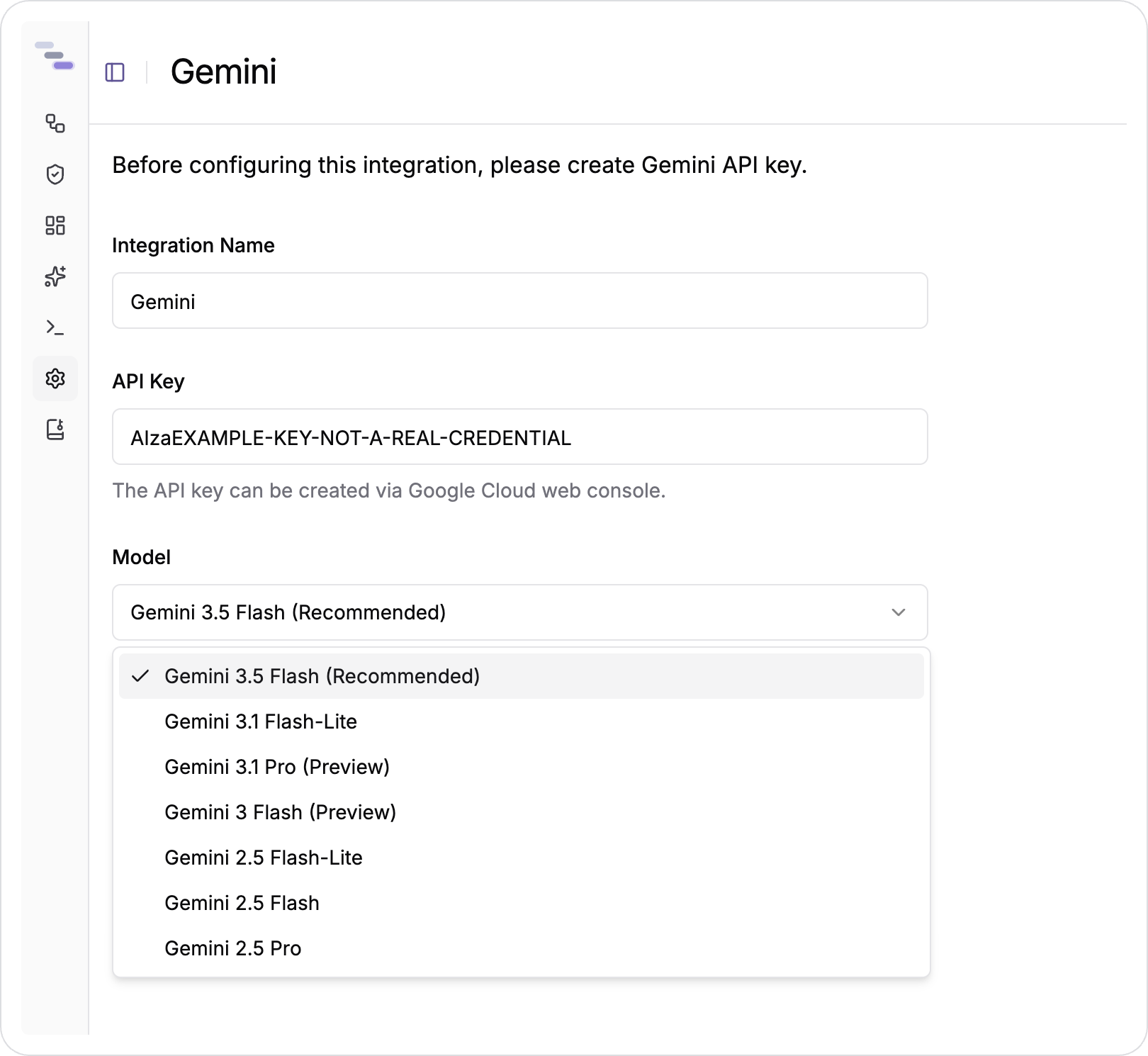 Gemini Model List