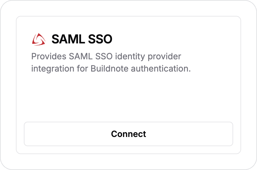 Connect SAML SSO Integration