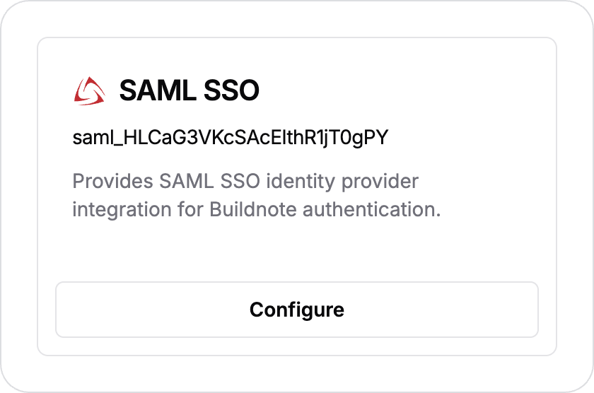 SAML SSO App Integration Connected