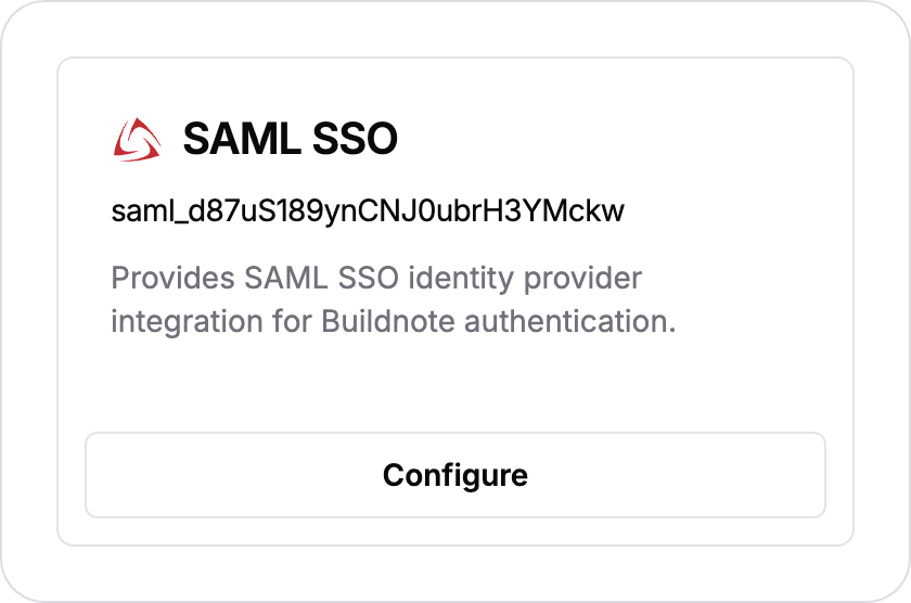 SAML SSO App Integration Connected