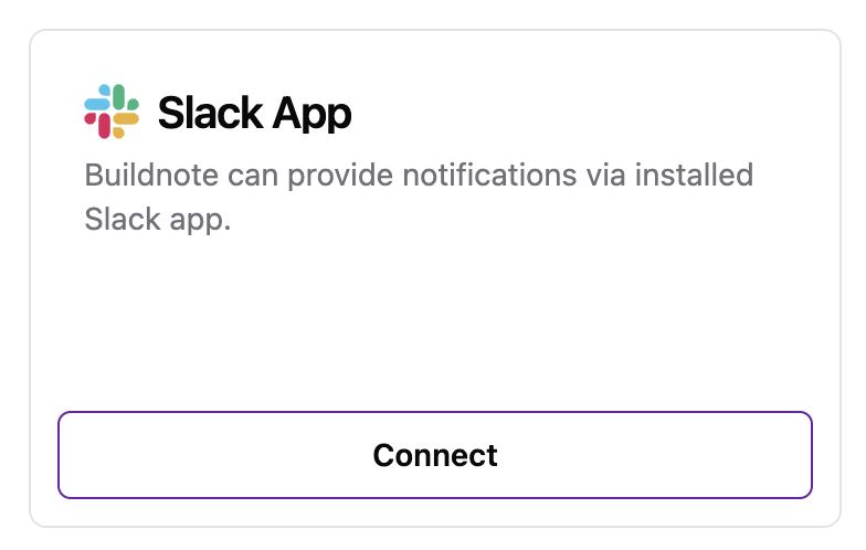 Connect Slack Integration