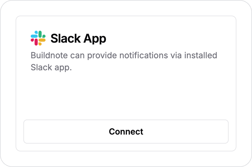 Connect Slack Integration