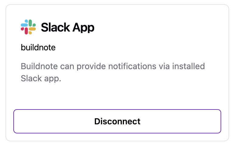 Slack App Integration Connected