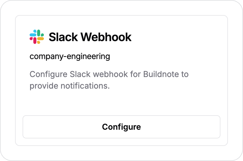 Slack Webhook Integration Connected