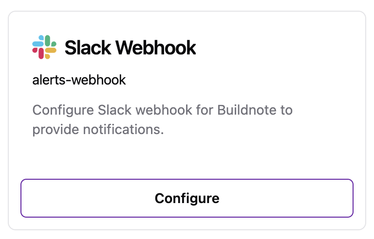 Slack Webhook Integration Connected
