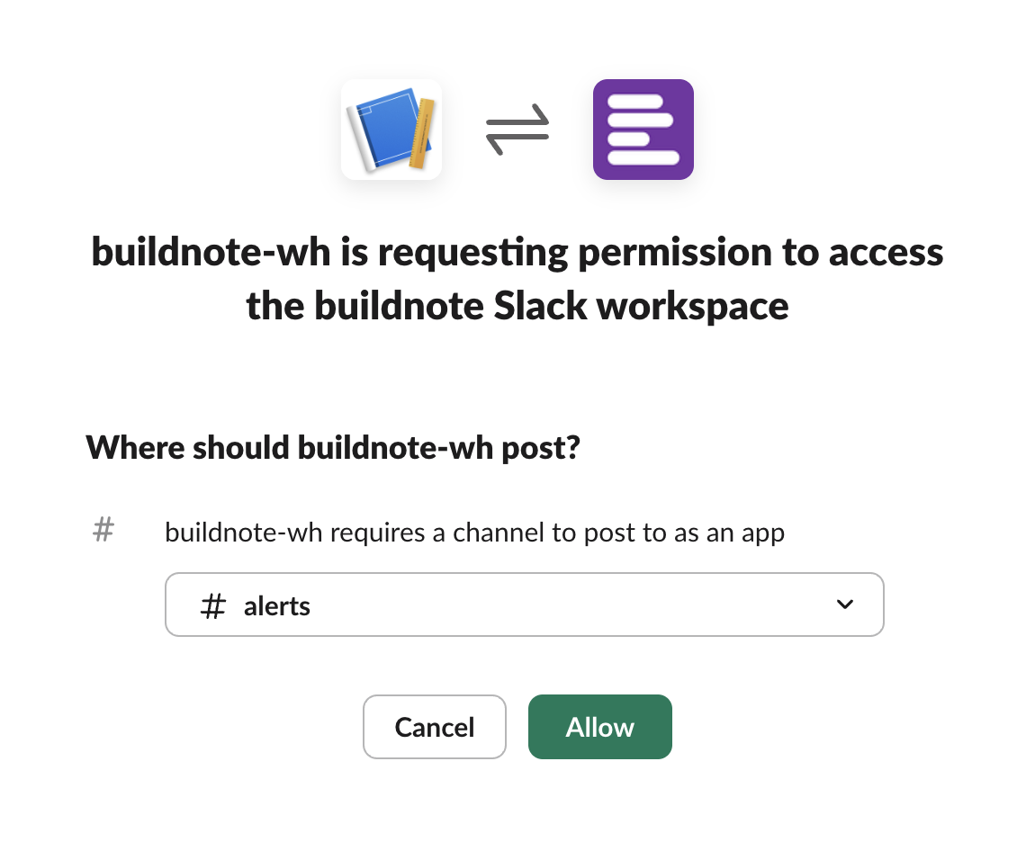 Slack Webhook Authorize